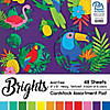 Paper Accents Cardstock Pad 12"x 12" Bright Assortment 48pc&#160; &#160;&#160; &#160; Image 1