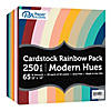 Paper Accents Cardstock Variety Pack 12x12 Rainbow 65lb Modern Hues 250pc Image 1