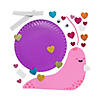Paper Plate Valentine Snail Craft Kit - Makes 12 Image 1