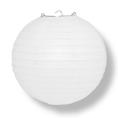 PaperLanternStore Winter Celebration Party PACK Parallel Ribbed Paper Lantern Combo Set (12 pc Set) Image 2