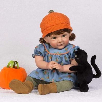 Paradise Galleries 19 Realistic Reborn Doll with Pumpkin Spice Included - Halloween Theme Image 1