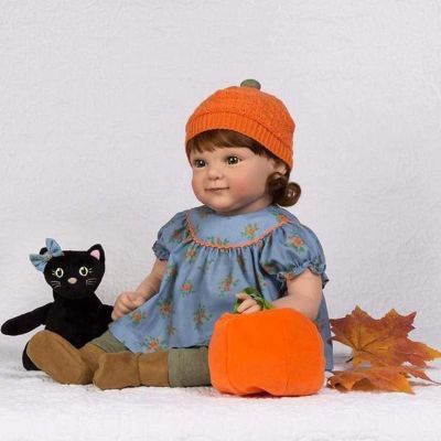 Paradise Galleries 19 Realistic Reborn Doll with Pumpkin Spice Included - Halloween Theme Image 3