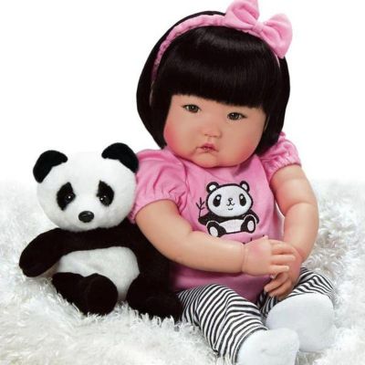 Paradise Galleries 20 Asian Realistic Reborn Doll, Stuffed Panda and Accessories - Bamboo Image 2