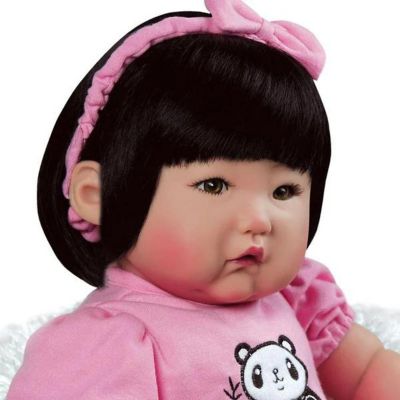 Paradise Galleries 20 Asian Realistic Reborn Doll, Stuffed Panda and Accessories - Bamboo Image 3