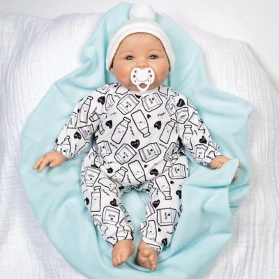 Paradise Galleries African-American Newborn Baby Doll with Hand-Painted Details Image 2