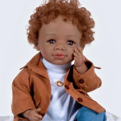 Paradise Galleries Realistic Black American Toddler Doll and Accessories - Mommy's Little Man Image 1
