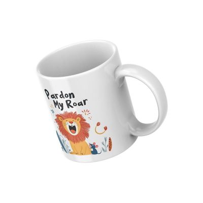 Pardon My Roar Mug by Dancing Littles Jungle Image 1