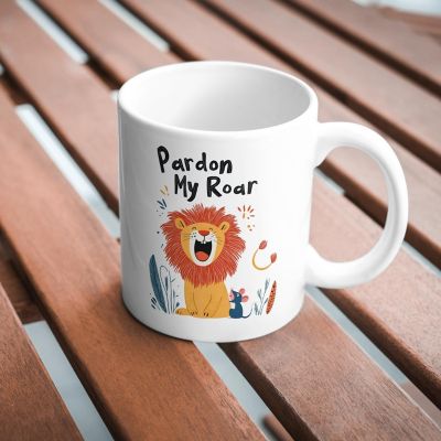 Pardon My Roar Mug by Dancing Littles Jungle Image 2