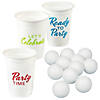 Party Cup & Table Tennis Beer Pong Kit - 62 Pc. Image 1
