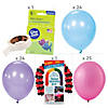 Pastel & Bright Rainbow Balloon Garland Kit - 470 Pc. Image 2