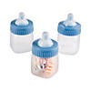 Pastel Blue Baby Bottle Favor Containers - 12 Pc. Image 1