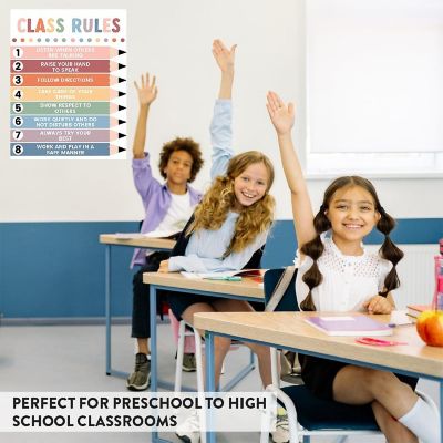 Pastel Boho 8 Classroom Rules 8.5x11in Image 3