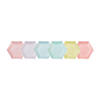 Pastel Color Hexagonal Paper Dessert Plates - 12 Ct. Image 1