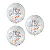 Pastel Confetti Happy Birthday 16" Latex Balloons Image 1