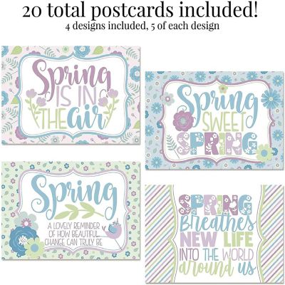 Pastel Happy Spring Postcards 20pcs. by AmandaCreation Image 1