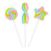 Pastel Rainbow Mini Swirl Lollipop Assortment &#8211; 100 Pc. Image 1