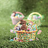 Pastel Round Plastic Easter Baskets - 12 Pc. Image 2