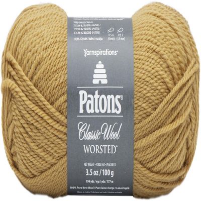 Patons Classic Wool Yarn-Honey Image 1