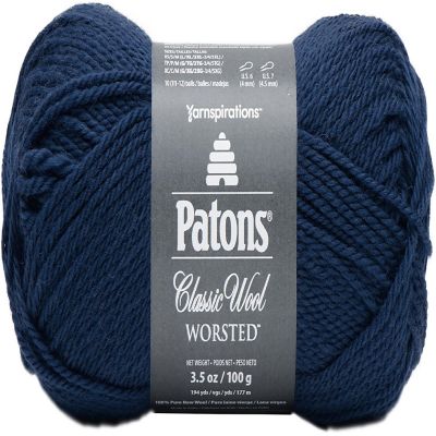 Patons Classic Wool Yarn-Navy Blue Image 1
