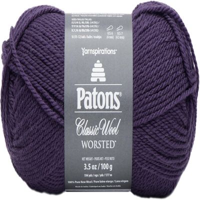 Patons Classic Wool Yarn-Purple Night Image 1