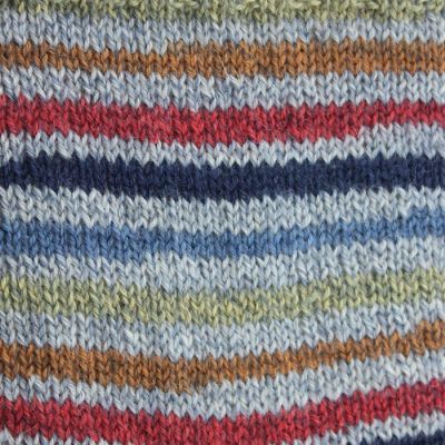 Patons Kroy Socks Yarn-Blue Striped Ragg Image 1