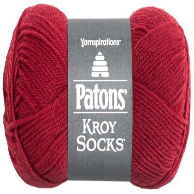 Patons Kroy Socks Yarn-Red Image 1