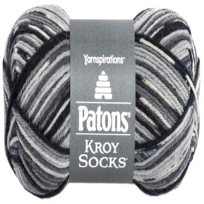 Patons Kroy Socks Yarn-Slate Jacquard Image 1