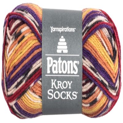 Patons Kroy Socks Yarn-Sunset Jacquard Image 1