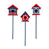Patriotic Birdhouse Planter Sticks - 3 Pc. Image 1