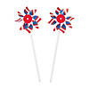 Patriotic Bunting Pinwheels - 36 Pc. Image 1