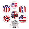 Patriotic Buttons - 24 Pc. Image 1