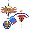 Patriotic Eagle Craft Kit Assortment - Makes 36 Image 1