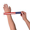 Patriotic Flag Slap Bracelets - 12 Pc. Image 1
