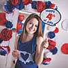 Patriotic Flower Tissue Paper Door Border Image 1