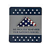 Patriotic Folded Flag Pins with Card - 12 Pc. Image 1