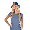 Patriotic Glitter Top Hats - 12 Pc. Image 1