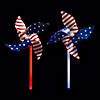 Patriotic Glow Stick Pinwheels - 12 Pc. Image 1