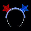 Patriotic Glow Stick Star Headbands - 12 Pc. Image 1