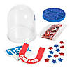 Patriotic God Bless America Glitter Globe Craft Kit - Makes 12 Image 1