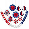 Patriotic Hanging Decoration Kit - 10 Pc. Image 1