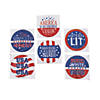 Patriotic Light-Up Badges with Sayings - 12 Pc. Image 1