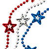 Patriotic Metallic Chunky Star Bead Necklaces - 24 Pc. Image 1