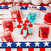 Patriotic Party Collapsible Plastic Drink Pouches with Straws - 50 Pc. Image 4