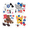 Patriotic Pets Magnet Foam Craft Kit - Makes 12 Image 1