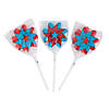 Patriotic Pinwheel Lollipops - 12 Pc. Image 1