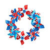 Patriotic Plastic Pinwheel Wreath Image 1