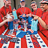 Patriotic Plastic Tablecloth Roll Image 1