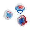 Patriotic Snow Globe Rings - 12 Pc. Image 1