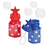 Patriotic Star Bubble Bottles - 12 Pc. Image 1