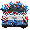 Patriotic Stars & Stripes Car Parade Decorating Kit - 15 Pc. Image 1